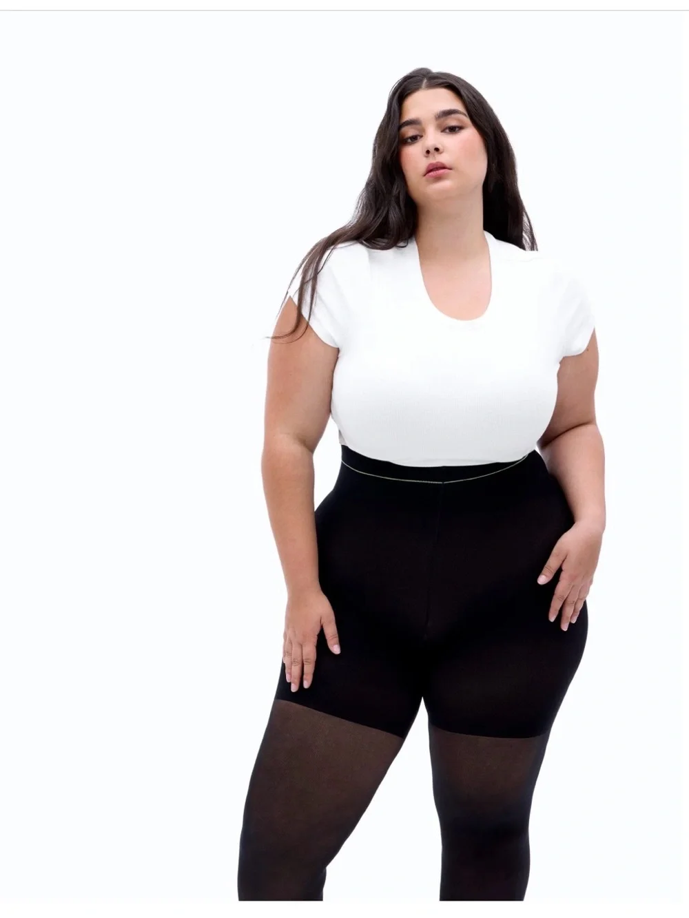 New Sheertex Shaping Sheer Rip-Resist Tights Black